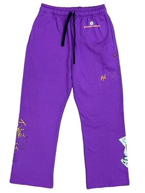 MATTY BOY X Chrome Hearts I WANT MORE NOT LESS Purple Sweatpants.